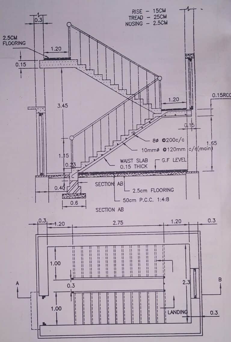 Staircase Reinforcement Calculation - Civiconcepts