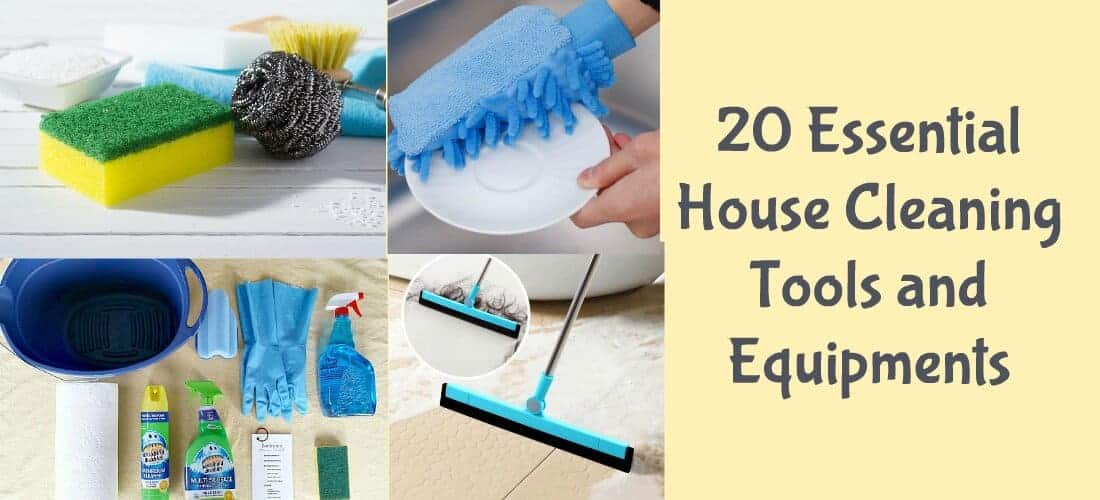 List of cleaning equipment used for housekeeping