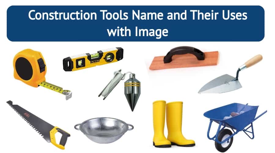 construction tools names