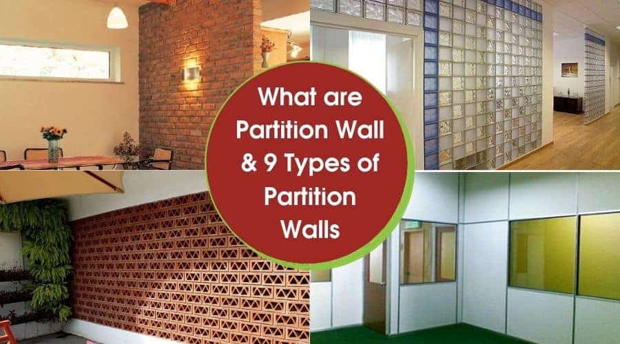 Types Of Partition Walls