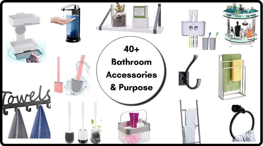 list of bathroom accessories