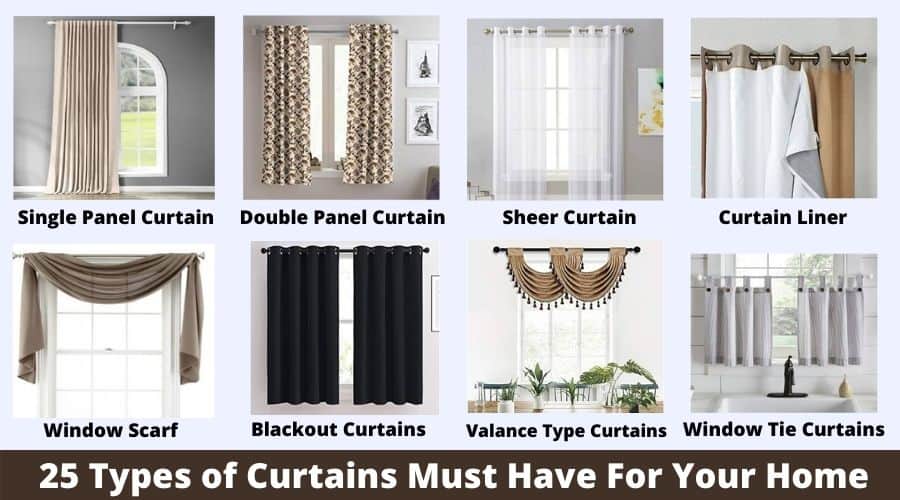 Curtain Style, Types Of Curtains Sheer