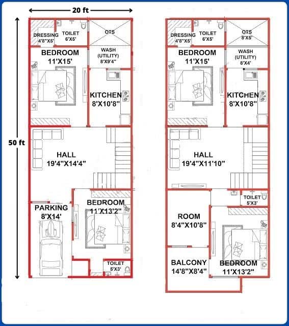 x50 House Plan 50 House Plan x50 Home Design 50 House Plan With Car Parking Civiconcepts