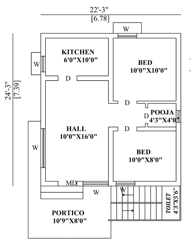 duplex-house-design-22x20-feet-small-space-house-full-walkthrough-2021-kk-home-design