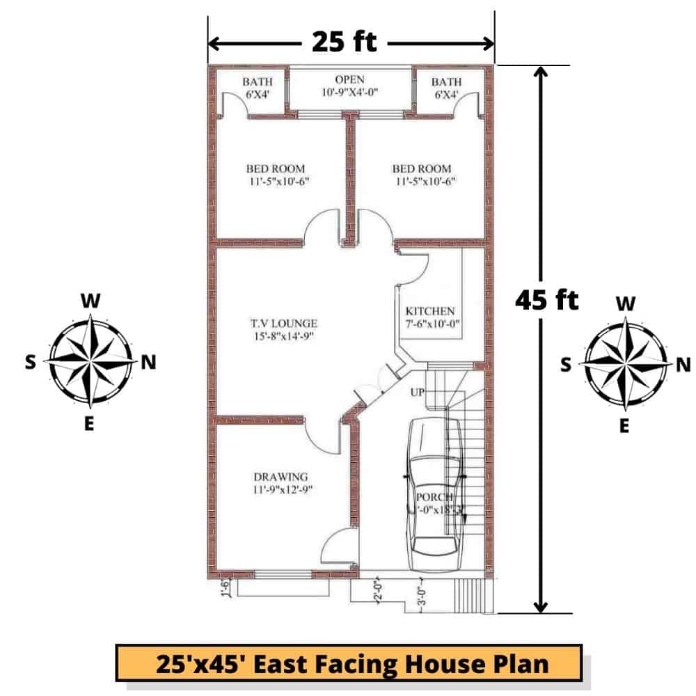 24 X 50 House Plan East Facing 352200 24 X 50 House Plan East Facing