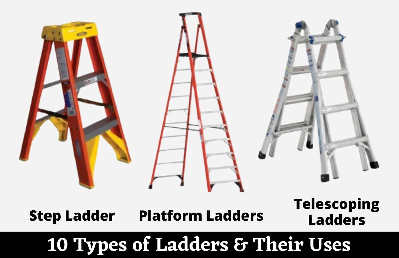Plak opnieuw Soms soms Landschap 10 Different Types Of Ladders & Their Specific Uses