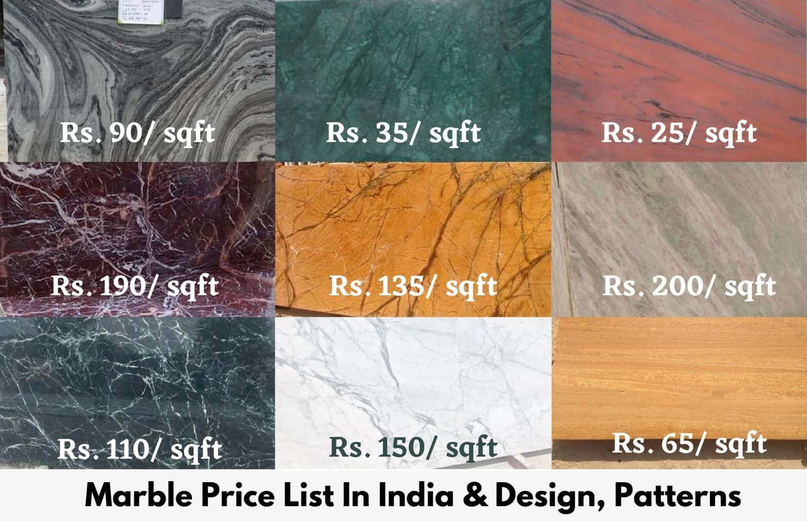 Marble Price List In India 