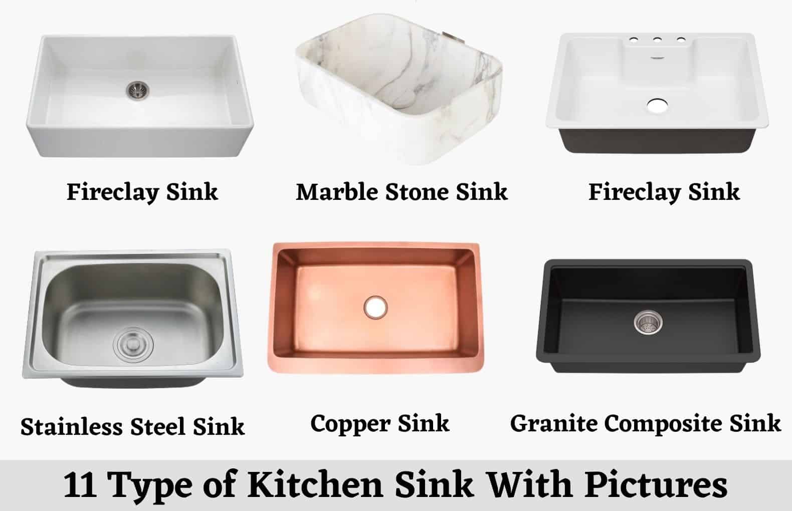 25 Types Of Kitchen Sinks   Types Of Sinks For Kitchen   25 Best ...