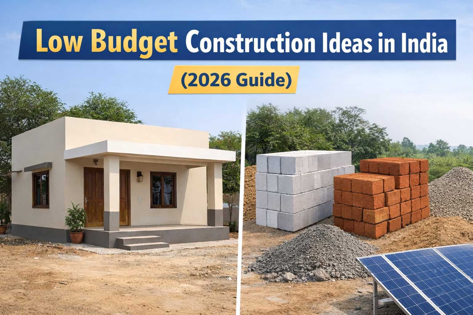 Low Budget Construction Ideas In India