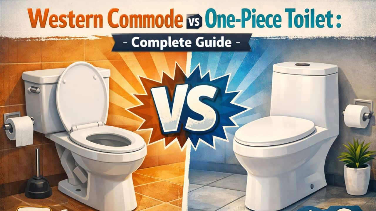 Western Commode Vs One-Piece Toilet: Complete Guide