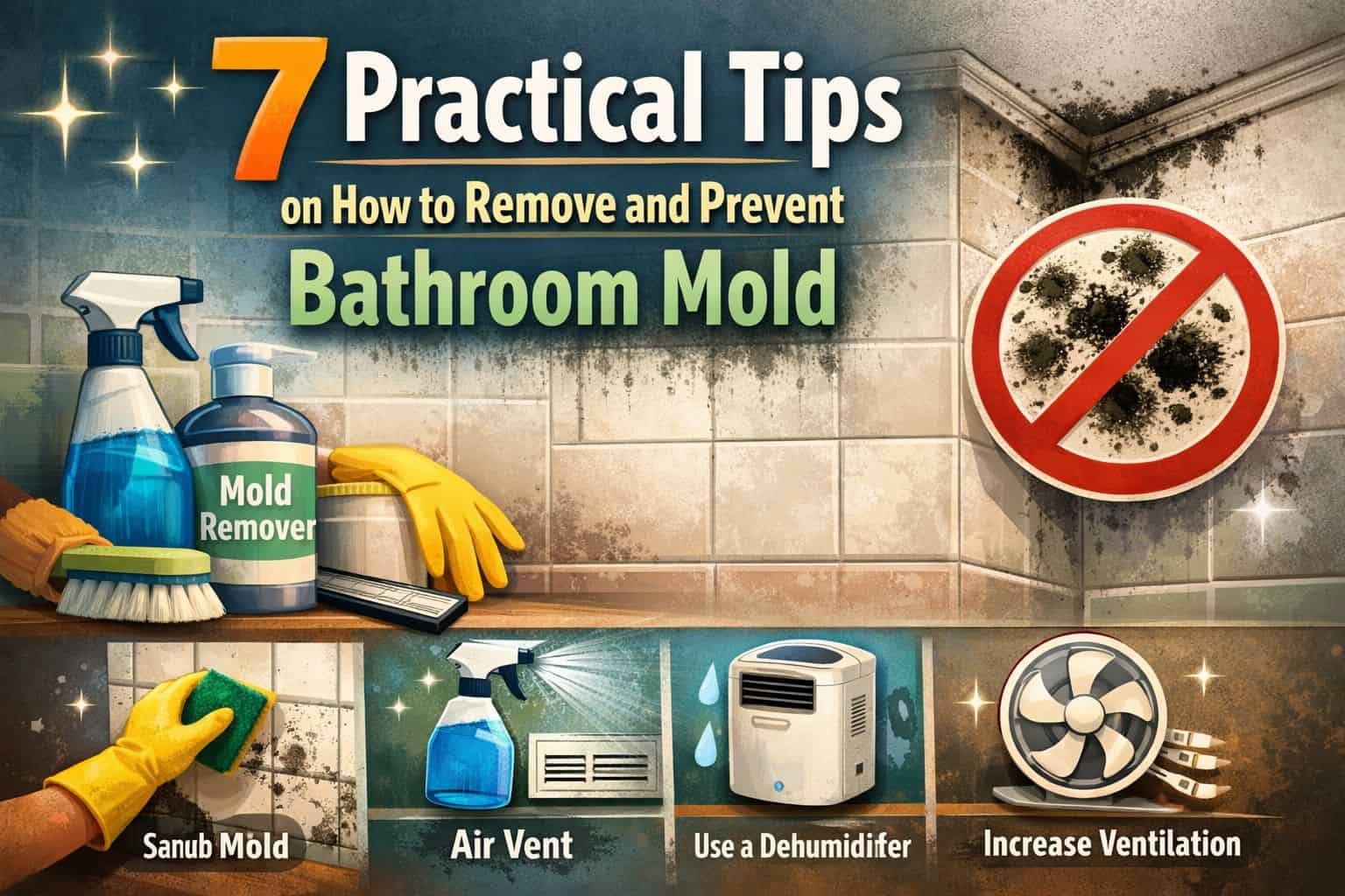 7 Practical Tips On How To Remove And Prevent Bathroom Mold